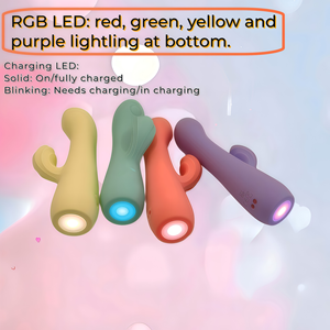 Grosir mainan seks dewasa wanita Mini kelinci <span class=keywords><strong>Vibrator</strong></span> silikon tahan air IPX7 25 frekuensi LED bersinar - Product Image 6