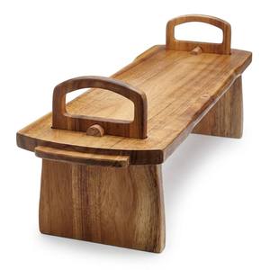 Bandeja Elevada de Madera de Acacia de 52x15x17 cm con Soporte para Buffet, Fiestas y Exhibición de <span class=keywords><strong>Tapas</strong></span> - Product Image 2