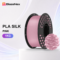 Filament PLA Soie pour Impression Stable, Faible Déformation, Haute Brillance, Retrait Facile du Support, 1KG, Anti-Bouchonnements, 1.75mm, pour Modélisme et Imprimante 3D FDM