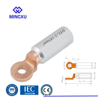 Cosses de compression bimétalliques cuivre-aluminium série DTL-2-95 conformes aux normes CE/IEC, cosses de câble de mise à la terre en cuivre