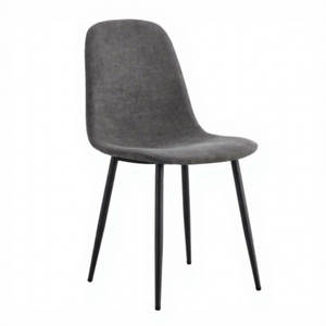Medieval Modern Side <b>Chairs</b> with Soft Cushions & Black Metal Legs for <b>Dining</b> in Kitchen Lounge or Farmhouse Home Furniture - Product Image 6
