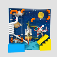 Toboggan de terrain de jeu intérieur durable personnalisable coloré avec piscine à balles Super Trampoline KidsSoft Play Maze