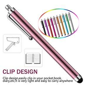 Lápiz <span class=keywords><strong>capacitivo</strong></span> para escribir a mano en teléfono móvil, bolígrafo táctil clásico con gancho para pantalla táctil, 9,0 - Product Image 4