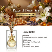 Diffuseur d'huiles essentielles en verre à double paroi au design élégant, réutilisable, sans fumée, longue durée, décoration d'intérieur