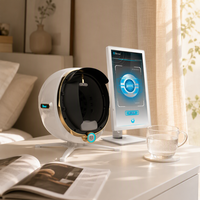 Analyseur de peau facial AI à spectre large haute définition 8-en-1, appareil de test d'imagerie cutanée 3D, détection des rides, des pigments et de l'hydratation de la peau