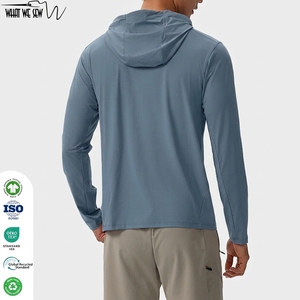 Chemise anti-UV à capuche avec protection faciale, design croisé au cou, manches longues, vêtement de performance <span class=keywords><strong>pour</strong></span> la pêche et les voyages - Product Image 2
