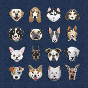 नए डिजाइन कुत्ते सजावट पैच फैशन कढ़ाई पशु लोहा - Product Image 1