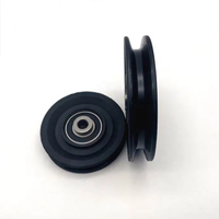 Polea de 90 mm personalizada para correa en V, polea de tiempo, para cable de gimnasio, cuerda, roldanas, bloque de tracción, polea de escalada, volante, rueda de polea, poleas