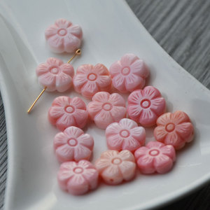 Queen Beech Flower <b>Shell</b> Beads Pink Plum Blossom Shape Loose Beads For DIY Jewelry Accessories - Product Image 3