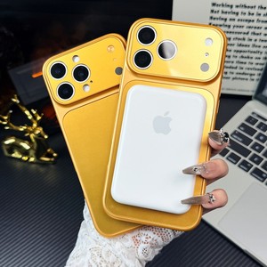 Custodia per telefono di lusso all'ingrosso in vetro Corning dorato per <span class=keywords><strong>iPhone</strong></span> 17 Pro Max 16 15 14 <span class=keywords><strong>11</strong></span>, copertura completa premium color <span class=keywords><strong>oro</strong></span> con protezione per l'obiettivo - Product Image 3