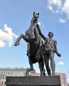 Levensgrote Bronzen Standbeeld Paard Naakt Man Voor Verkoop - Product Image 5