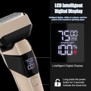 Afeitadora Eléctrica de Láminas para Hombre, Inalámbrica Recargable con Recortador Desplegable, Recortador de Precisión de Cinco Cuchillas, Carga USB-C - Product Image 4