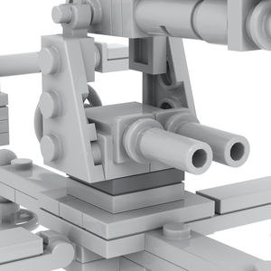 MOC5024 <span class=keywords><strong>Serie</strong></span> Militar, Modelo de Cañón de Artillería de la Segunda Guerra Mundial, Bloques de Construcción Educativos, Regalos Creativos, Juguetes para Niños - Product Image 3