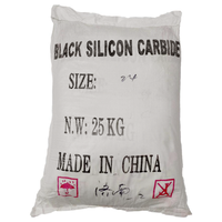 Carbure de silicium noir spécial Dingcheng 36 #   Abrasifs en poudre micro pour machines de sablage Sac de 25 kg