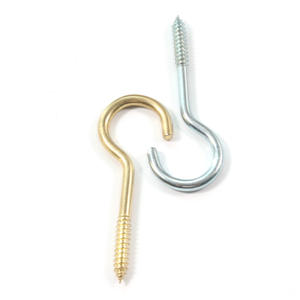 Custom Steel Sheep Horn Augen schraube Verzinkte selbst schneidende Schraube mit Circle Light Hooks Schlaufen ring Nagel M3 M5 M8 Gewinde größen - Product Image 5