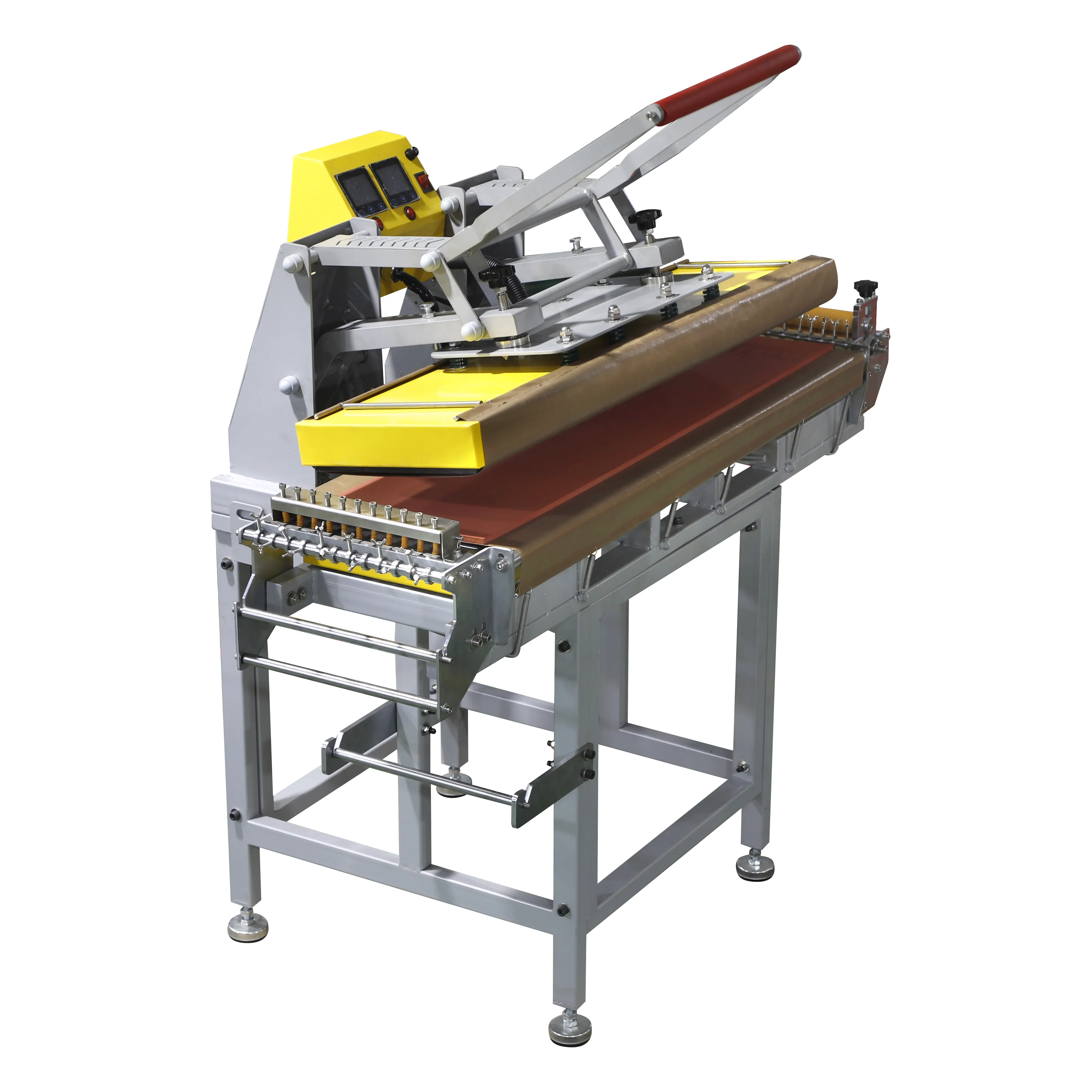 Potable lanyard textile fabric label satin ribbon printing machine automatic digital thermal ribbon hot foil stamping machine