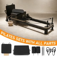 Machine de Pilates Reformer multifonctionnelle à roues silencieuses et fluides pour studios de yoga et salles de sport