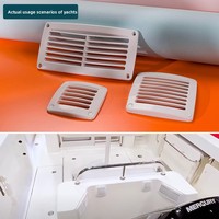 ISURE MARINE Grille d'aération marine inclinée en ABS pour sortie d'air, accessoires marins pour bateau, yacht, navire, camping-car
