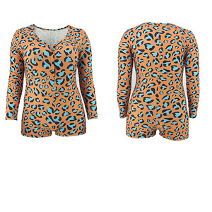 Pijamas de una Pieza Personalizadas con Logotipo <span class=keywords><strong>para</strong></span> <span class=keywords><strong>Mujer</strong></span>, Diseño Personalizado de <span class=keywords><strong>Ropa</strong></span> de Otoño <span class=keywords><strong>para</strong></span> Adultos - Product Image 2