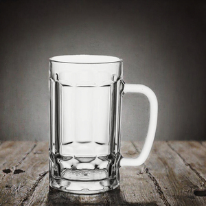 Grande poignée de chope à bière en verre de 500ml, verre à vin créatif transparent pour bar à eau, tasse, forme de canette de bière - Product Image 5