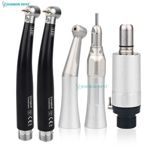 5Pcs/Kit Handpiece Gigi Kecepatan Tinggi & Rendah AirTurbine Lurus Contra Angle Air Motor 2/4 Lubang Alat Pemoles Gigi - Product Image 1