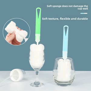 Brosse à tasses et bouteilles en éponge amovible spécialisée, outil de nettoyage durable pour verre avec capacités de nettoyage haute efficacité - Product Image 4