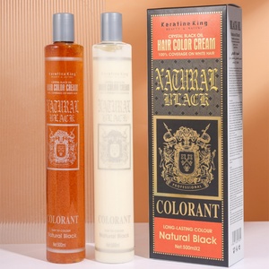Tinte de Cabello Negro Orgánico No Tóxico, Permanente, a Base de Extractos Naturales de Plantas, Crema para Colorear el Cabello, Sin PPD, Uso Profesional en Salón, Precio de Fábrica - Product Image 3