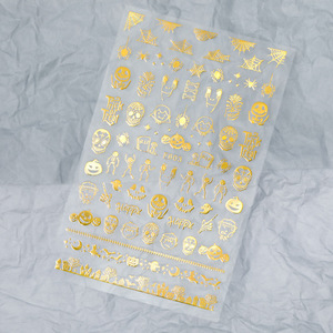 Mode Noël Laser Ongles Autocollant Or Personnalisé Arbres <span class=keywords><strong>Art</strong></span> Ongles Accessoire Gel Wraps Conception Anime Renne 3d <span class=keywords><strong>Nail</strong></span> Sticker - Product Image 2