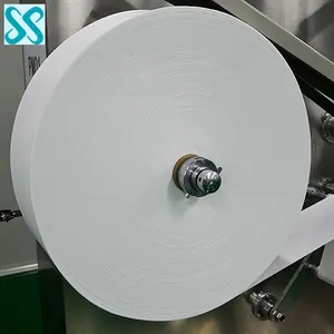 Spunlace Nonwoven Fabric [FACTORY] 30% Polyester + 70% Viscose Spunlace Nonwoven Fabric Roll For Wet Wipes