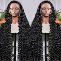 Perruque Frontale HD Brésilienne Sans Colle Densité 250% Cheveux Humains, Perruque Complète 360 Transparente avec Baby Hair