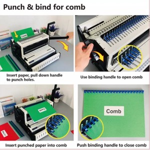 Cw2016 <span class=keywords><strong>A4</strong></span>/A5/F4 Kích thước lược và dây điện tử đấm và máy tính RÀNG BUỘC - Product Image 5