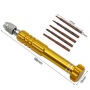 5 in 1 Aluminum Alloy <b>Screwdriver</b> <b>Set</b> for Mobile Phone Repair Multifunctional Tool Kit with Mini Precision Bits 3mm Screw Bits - Product Image 4