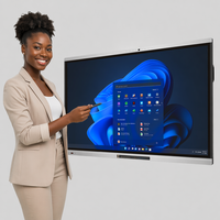 Pantalla Interactiva Inteligente EIBOARD de 65, 75, 86 y 98 Pulgadas, 4K LED IR Antideslumbrante, para Aprendizaje a Distancia, Enseñanza Híbrida y Estudio