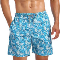Pantalones de playa de verano para hombre de secado rápido al por mayor, bañadores antiarrugas, pantalones cortos de playa bordados, ropa de baño para hombre