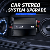 Amplificateur de voiture 4 canaux classe AB 70W x 4 RMS 3200W max 12V stéréo pour système audio de voiture, haut-parleur, caisson de basses C668