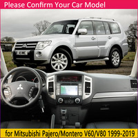 Pour Mitsubishi Pajero Shogun Montero 1999~2019 V60 V73 V77 V80 V87 V93 V97 Tapis antidérapant pour tableau de bord, pare-soleil, accessoires