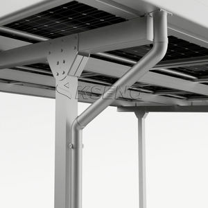 Stock européen, vente en gros, abri de voiture solaire de haute qualité <span class=keywords><strong>pour</strong></span> 2 voitures, auvent solaire en aluminium <span class=keywords><strong>pour</strong></span> parking - Product Image 5