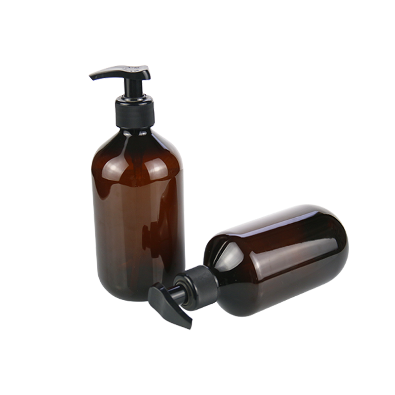 foam cleanser bottle brown with white dispenser
