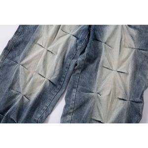 กางเกงยีนส์ทรงหลวมขาบานสไตล์วินเทจ ลุคสตรีทแวร์ ฮิปฮอป ลำลอง สำหรับผู้ชาย - Product Image 5