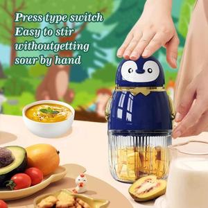 Robot culinaire pour bébé avec bol en <span class=keywords><strong>verre</strong></span> OEM, 300 ml, 8 lames SUS420, <span class=keywords><strong>coupe</strong></span>-légumes électrique modèle A16 200W, prise EU, pour viande, ail et légumes - Product Image 4