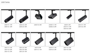 Lampu sorot LED fokus cahaya Bar COB dapat diatur WiFi 2 3 4 cara lampu trek desain unik mudah dipasang untuk toko Mall 15W - 30W - Product Image 6