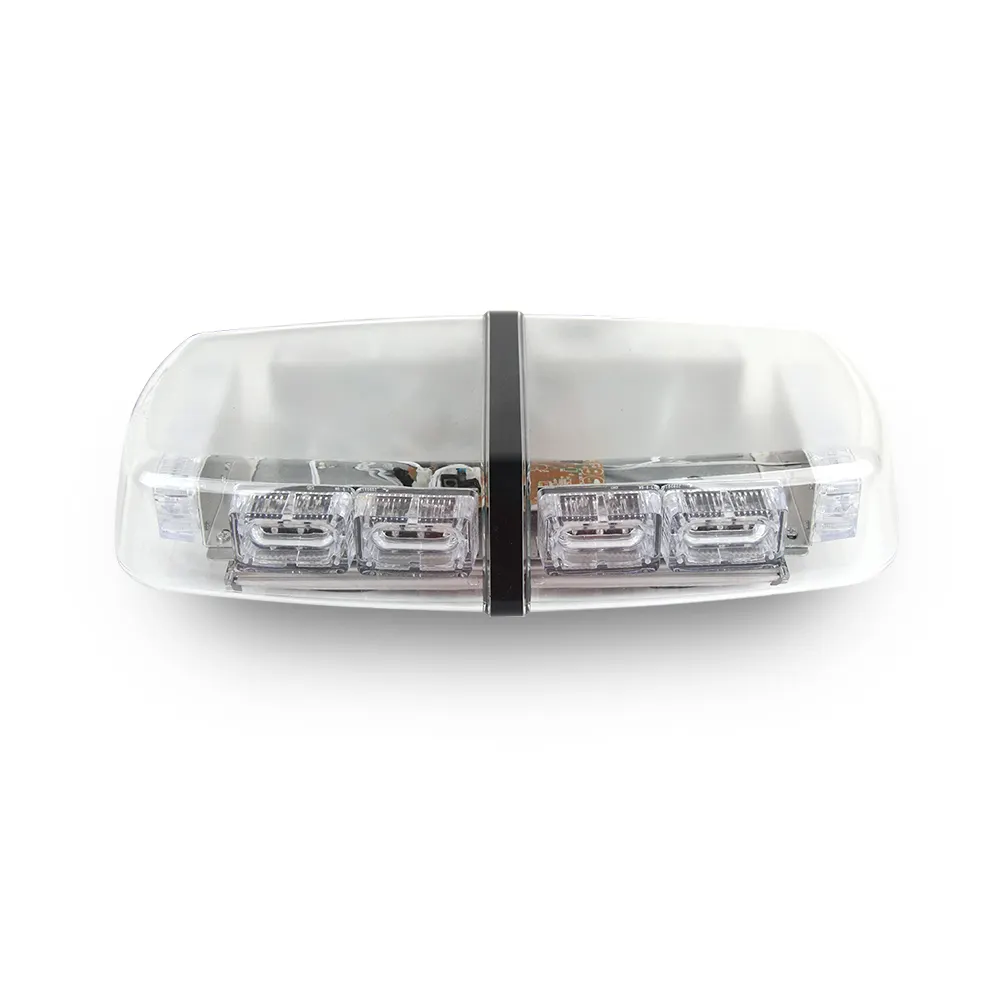 LED-806C Mini Binnenverlichting Universeel Autodak Rondom Blauw + Rood Verkeer Noodgeval Knipperend