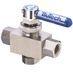 Válvula de Bola de Tres Vías Bulltech de 1 Pulgada NPT para Agua a Temperatura Normal 100 PSI C-3953-02-17-17 - Product Image 2