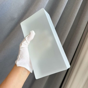 Jyg nóng chảy của nhà máy rõ ràng trong suốt mờ góc phải gạch thủy tinh rắn cho tường trang trí - Product Image 4