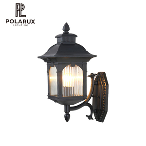 Lanterne murale extérieure rétro européenne en métal et verre, étanche IP65, <span class=keywords><strong>applique</strong></span> de palais, pour villa, jardin, cour, vente en gros pour projets - Product Image 1
