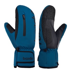 Bao Dun Ski <b>Gloves</b> Blue Unisex Adult Winter Outdoor <b>Warm</b> <b>Gloves</b> With Fleece Lining Non Slip Palms - Product Image 1