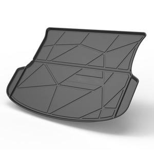 Film en fibre de carbone antidérapant, tapis de coffre de voiture 3D, protection tout temps, luxe noir, pour Sorento 5 places - Product Image 1