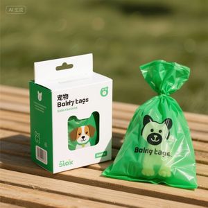 Biodegradable Pet Hot Sale Garbage Bag <b>Compostable</b> Dog Poop Good Price Poop Bags With Handles - Product Image 5