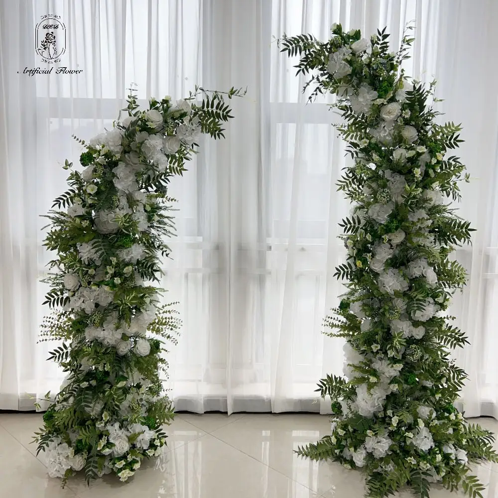 DKB Großhandel Willkommen Dekoration Bogen Künstliche Blume Hochzeits bogen Hochzeit Garten Dekor Hintergrund Arrangement Zubehör