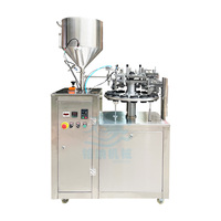 Machine de remplissage semi-automatique PLC haute précision pour tubes métalliques cosmétiques (shampoing et pâte) avec capacité de 200 ml et haute productivité